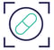 Image of a pill inside a circle, representing targeted treatment